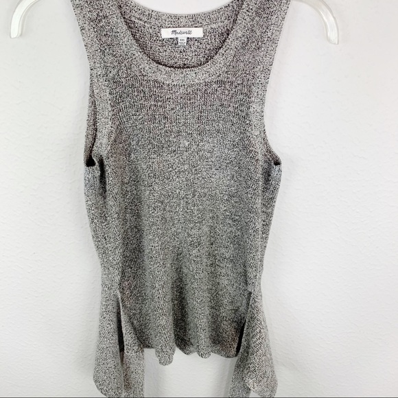 Madewell Sleeveless Wrap Tie Waist Sweater A218 - Picture 6 of 9